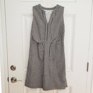 Vineyard Vines Black and White Check Dress Size 0